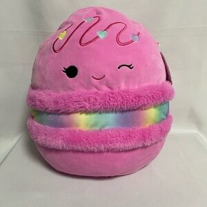 Squishmallows Middy Macaron Plush Toy Pink Rainbow 16 Inch Kids Gift NWT